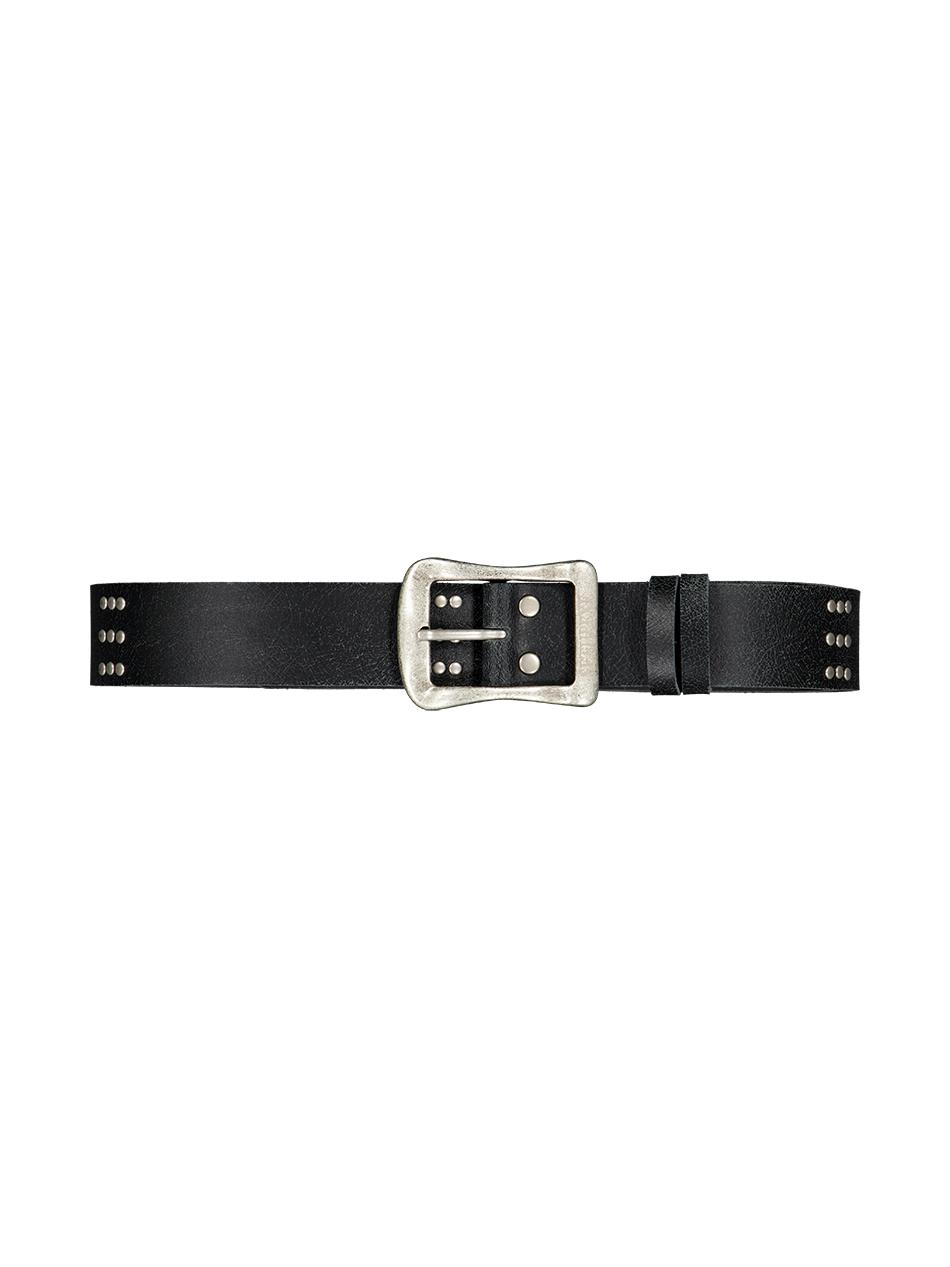 3X3 ANTIQUE LEATHER BELT / BLACK