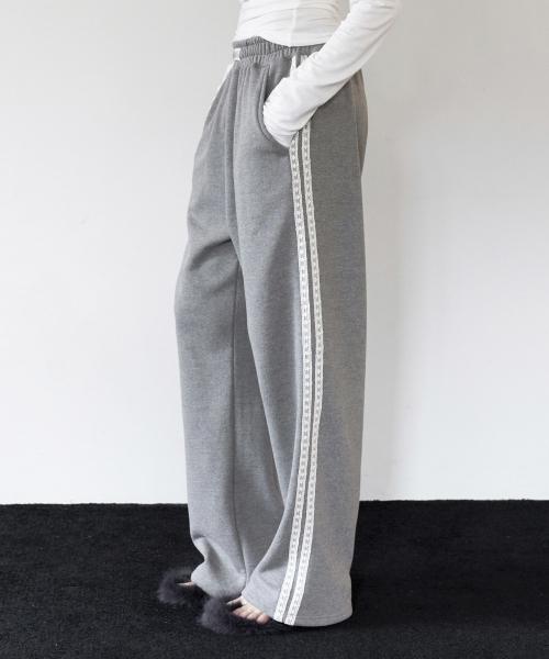 Lace Line 2way Jogger - Gray