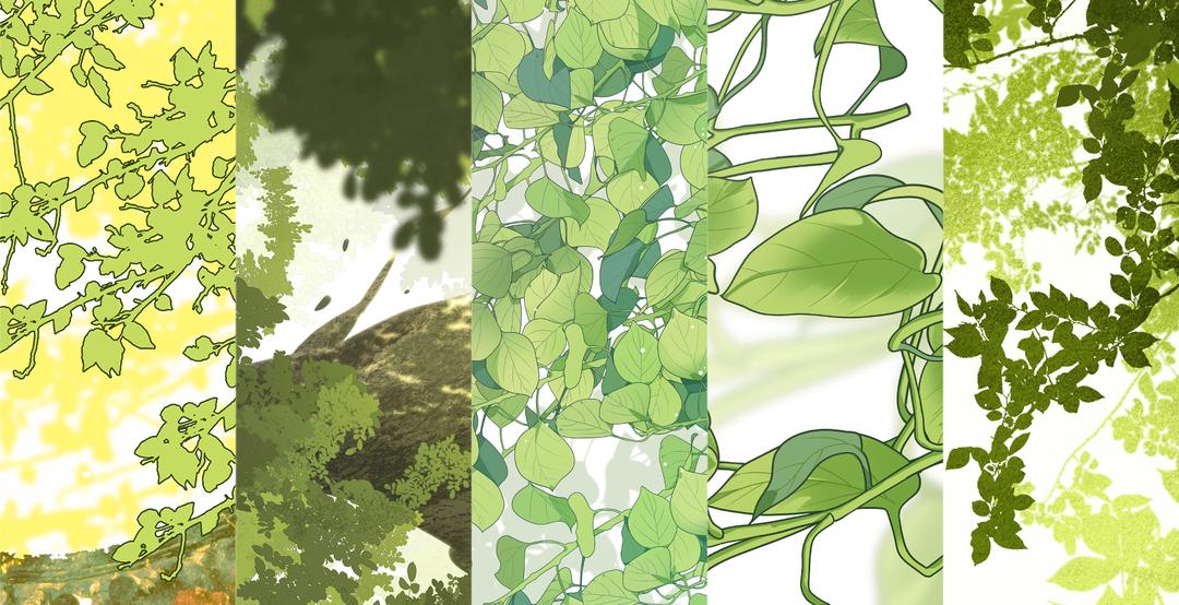 나뭇잎 브러시 컬렉션(총 36개)