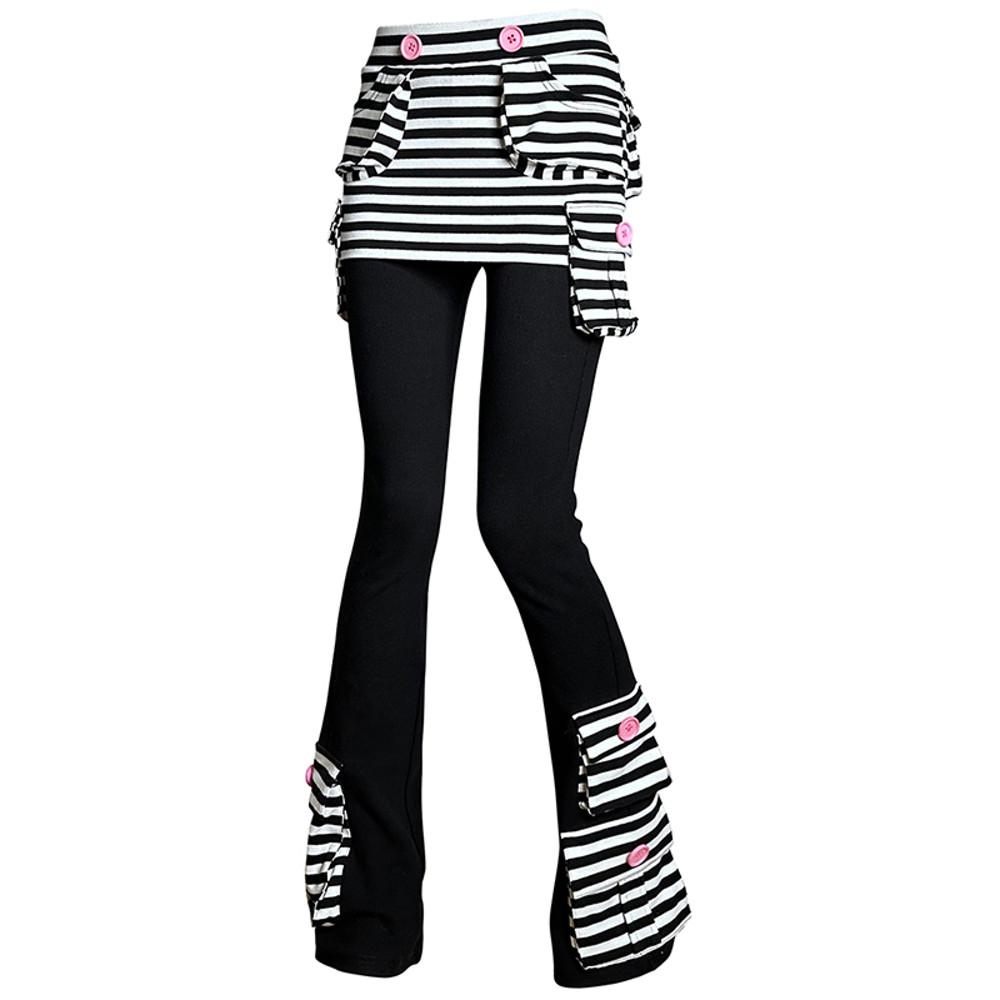 CFIERCE 씨피어스 스트라이프 팬츠 스커트 STRIPE TROUSERS-SKIRT