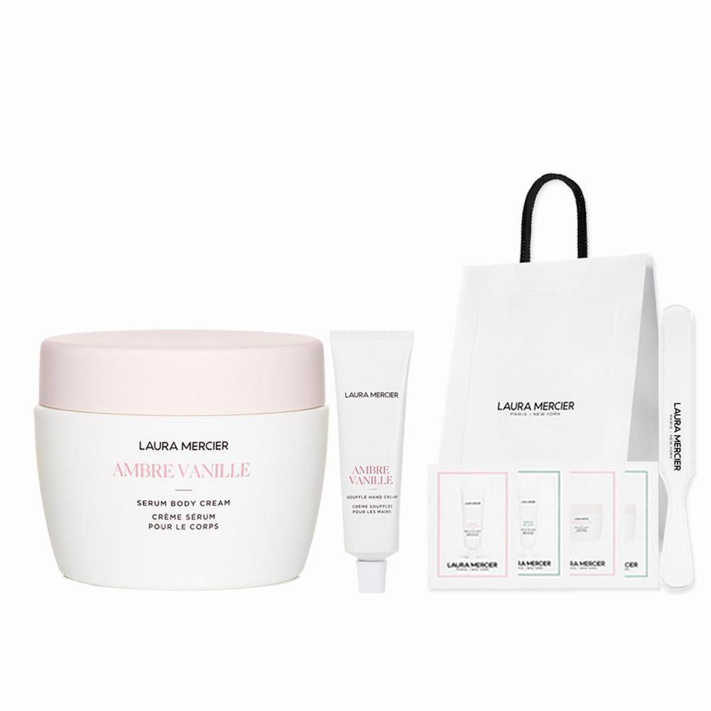[로라메르시에] 세럼 바디크림&수플레 핸드크림 세트(엠버바닐라)