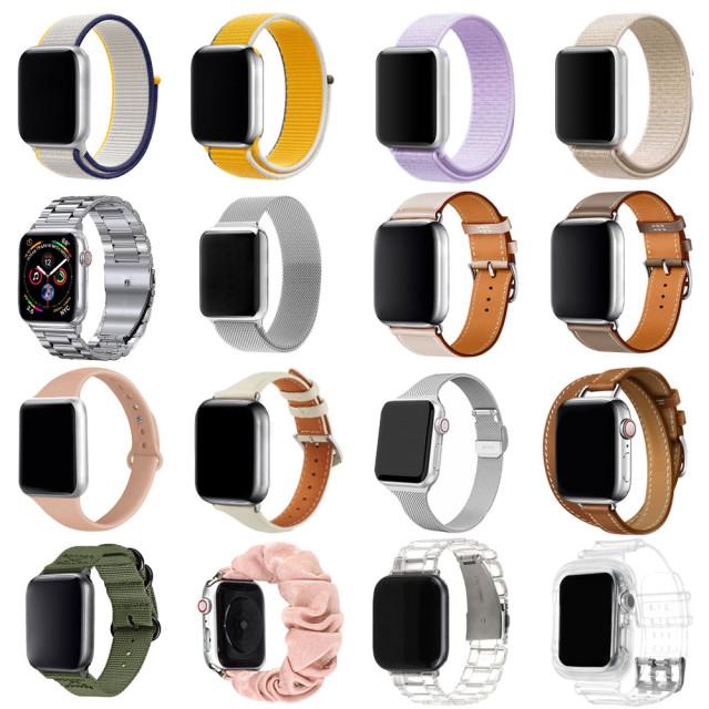 애플워치 7 6 4 3 2 SE 세대 스트랩 시계줄 밴드 투명 슬림 실리콘 밀레니즈 가죽 싱글 더블 투어 메탈 나토 곱창 스포츠 루프 40mm 41mm 38mm 40mm 44mm