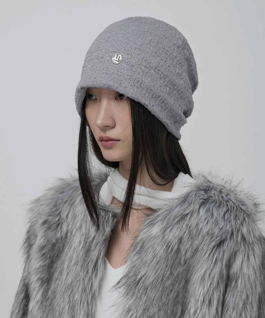 Shirring Beanie (FL-739_Gray)
