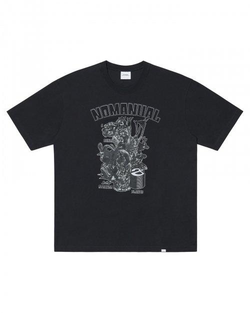 노매뉴얼(NOMANUAL)  S.P T-SHIRT - BLACK - 사이즈 & 후기 | 무신사