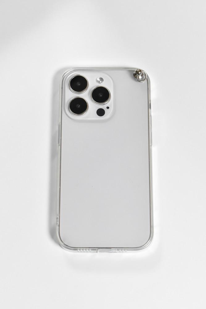 아이폰15입고) 뒷면 고리형 투명 폰케이스/풀커버 젤 하드케이스