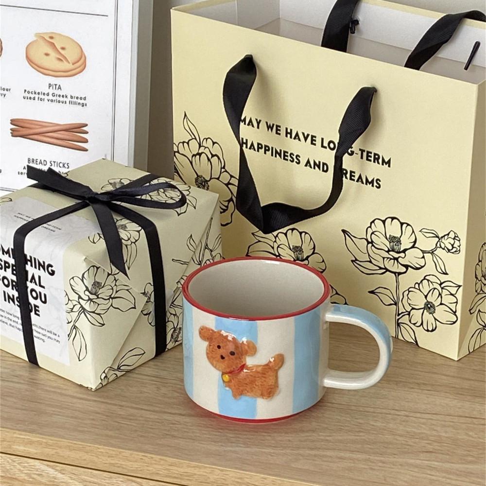 빈티지 퍼피 머그컵 카페 도자기 머그잔 집들이 선물 포장