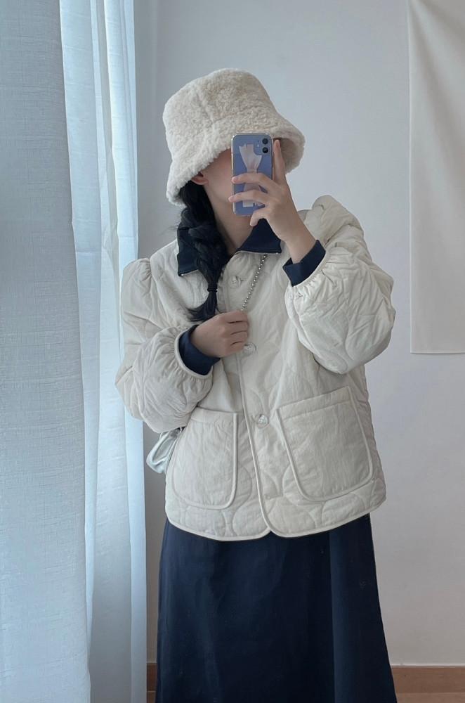 요미 퀼팅 자켓 (2color)