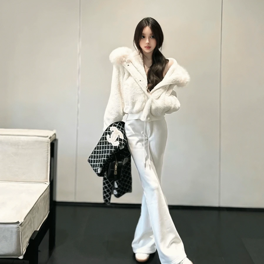 비숑 두툼 부클 점퍼