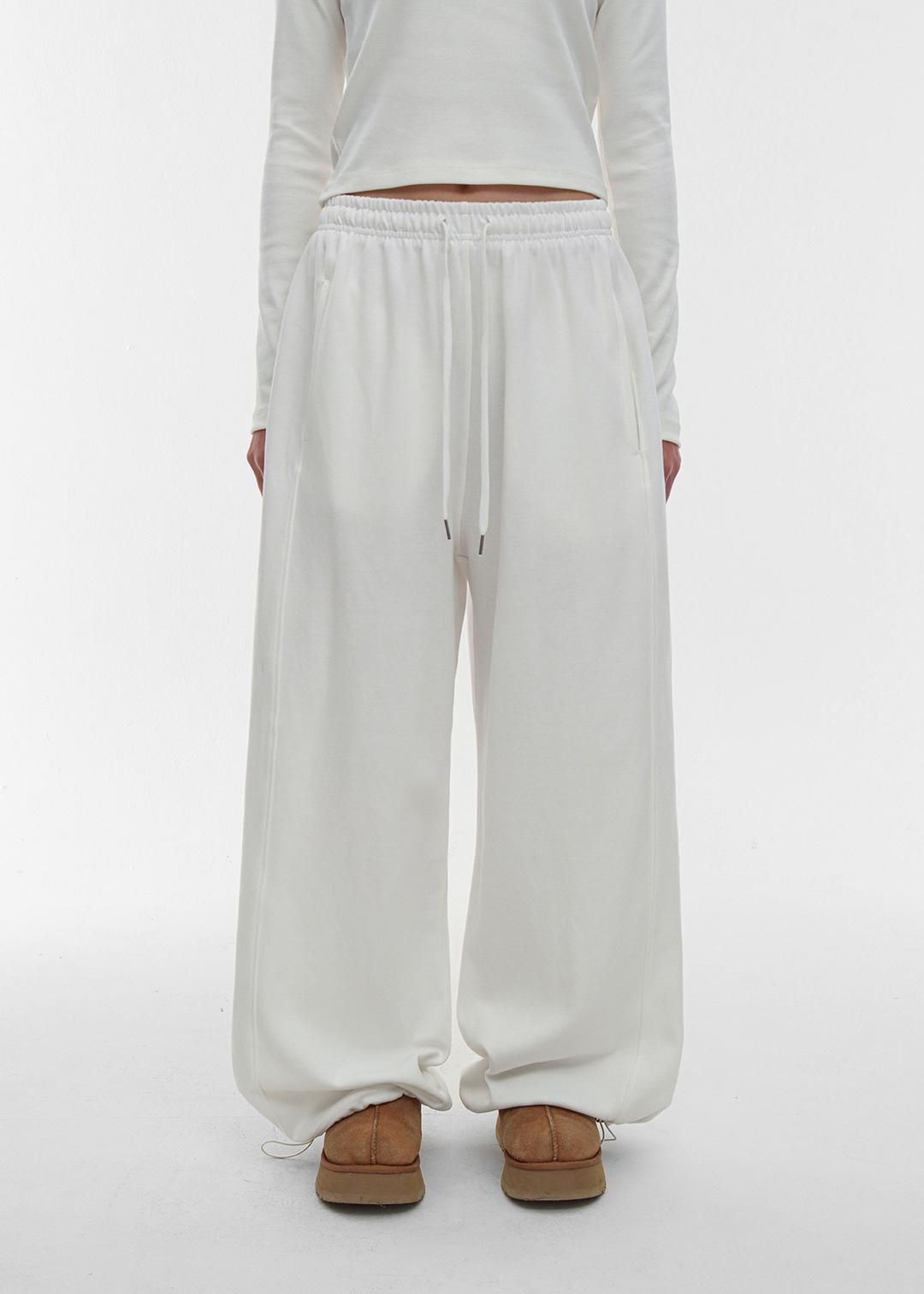 [B-BASIC] 에어스웨트 와이드 투웨이 밴딩팬츠 (2SIZE)
