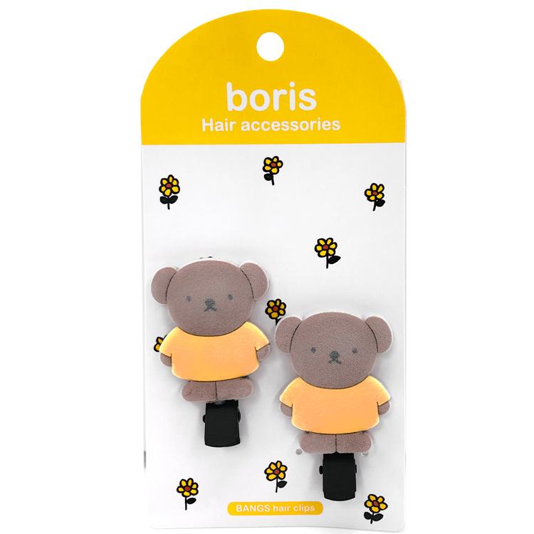 【楽天市場】ミッフィー フロッキーダイカット前髪クリップ ボリス ヘアアクセサリー 髪留め ピン かわいい 387742 miffy Hair accessories：キャラクターズショップ　ラフラフ