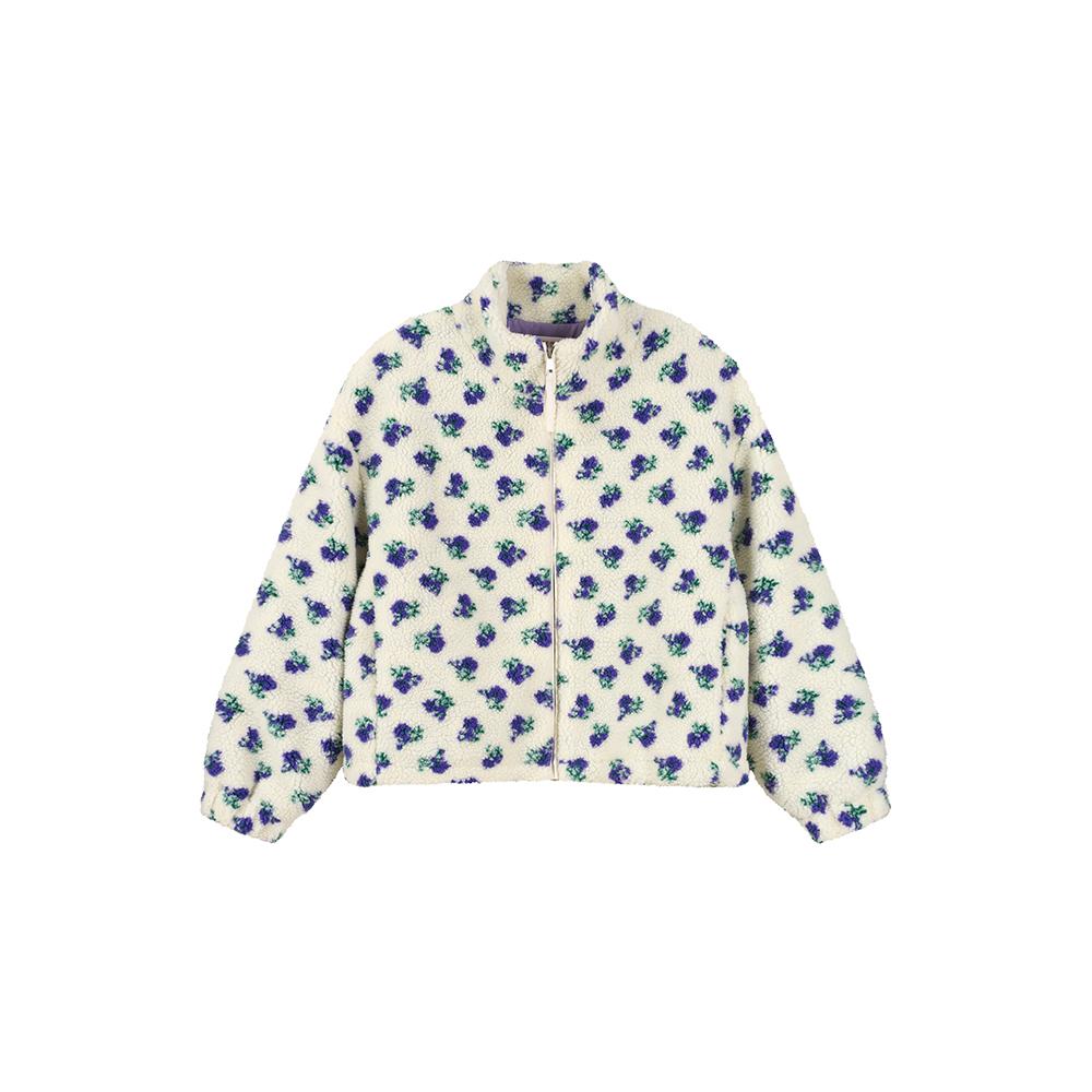 플라워패턴 시어링집업 점퍼 PR4WZ161