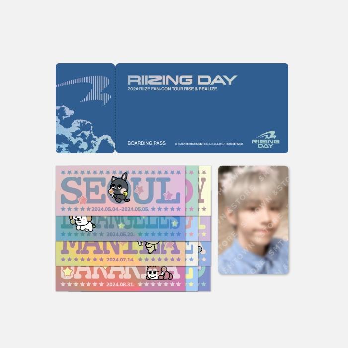 2024 RIIZE FAN CON ‘RIIZING DAY FINALE’ [FAST DELIVERY] BOARDING PASS SET (RANDOM)