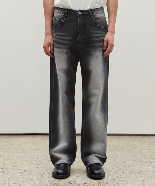 Mid Rise Wide Jeans DCPT027BlackCenter