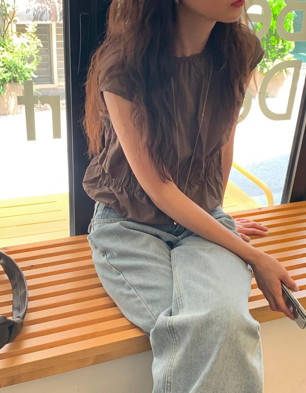보니 링클 나시 blouse