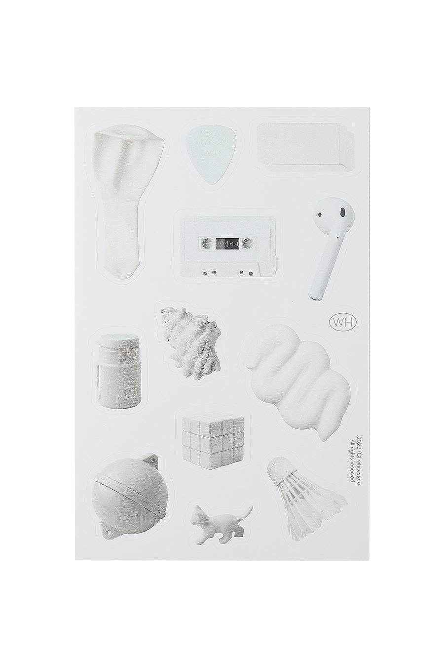 흰 사물들 스티커