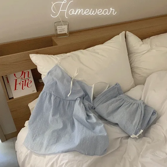 클라우드 나시 팬츠 스트라이프 홈웨어 세트