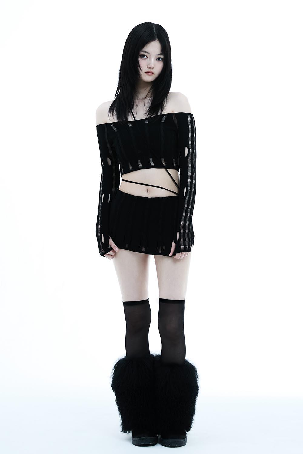 S knitcover skort lace