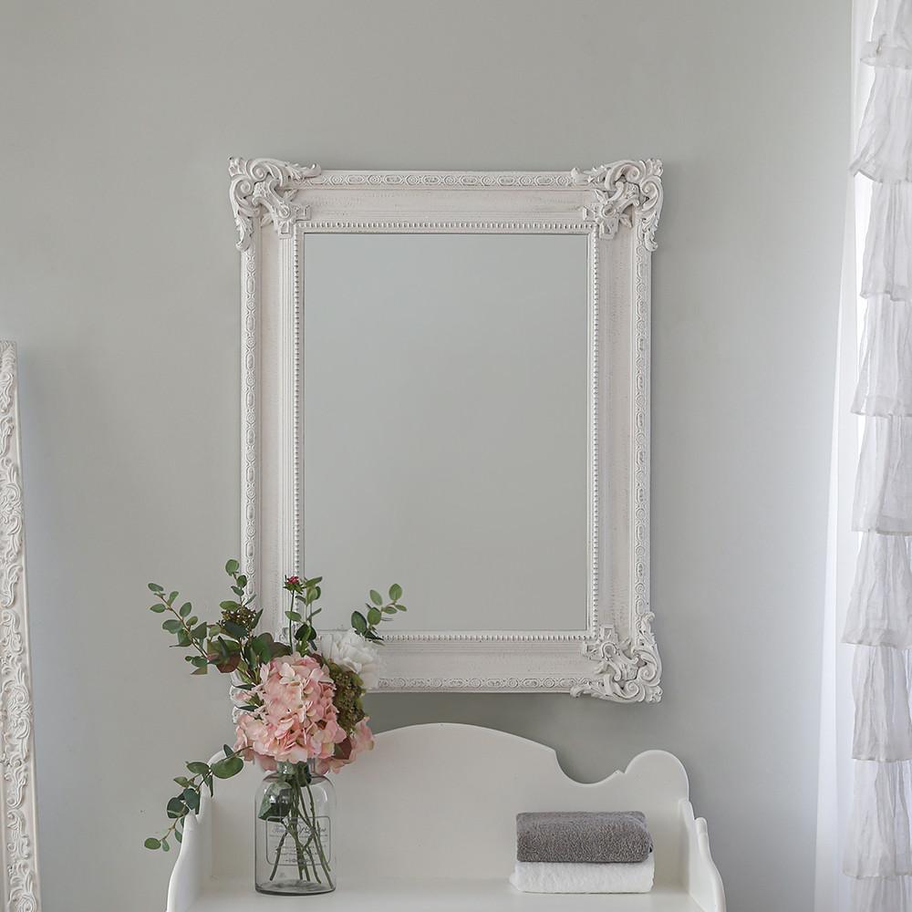 프렌치 벽거울 에일린 스톤그레이 색상, 원목소재 앤틱 가로 세로 화장대 화장실 거울