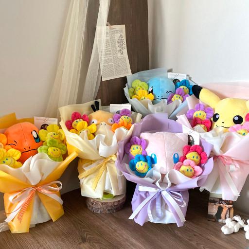포켓몬 피카츄 뮤 인형꽃다발 어린이날 학예회 생일 졸업