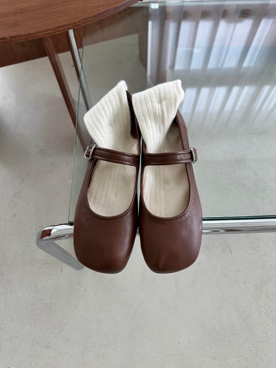 MUI MARYJANE FLAT SHOES