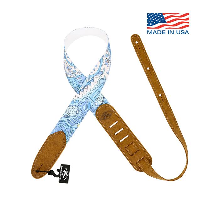 LM Woodstock Blue / Cotton Strap 코튼 가죽테일 스트랩(WDK-BL)