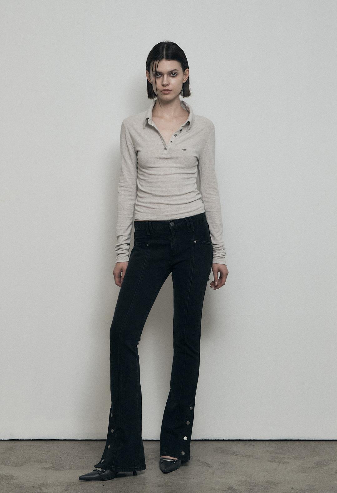 [ 순차 발송 11/24 ~ ] BUTTON FLY BOOTS CUT DENIM PANTS