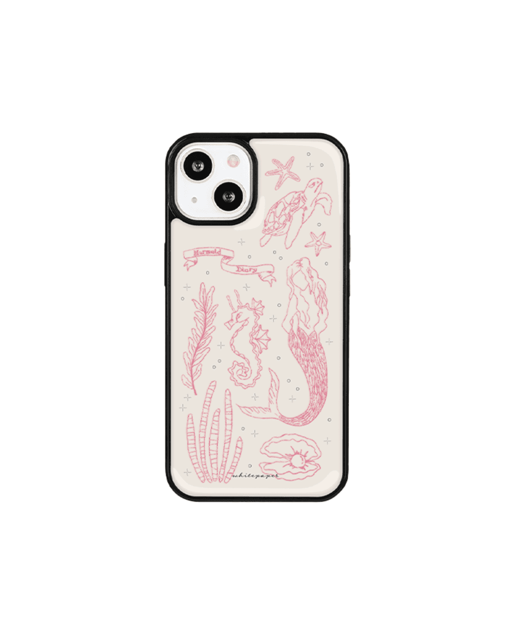 EPOXY BUMPER CASE / MERMAID DIARY PINK