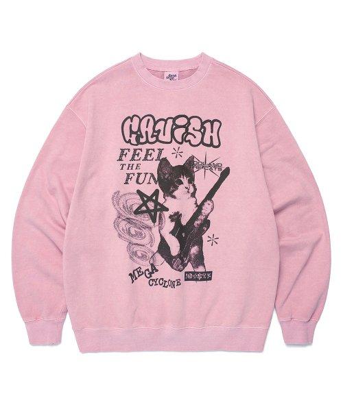 MEGA CYCLONE PIGMENT SWEATSHIRT PINK(CV2DFUM440A)