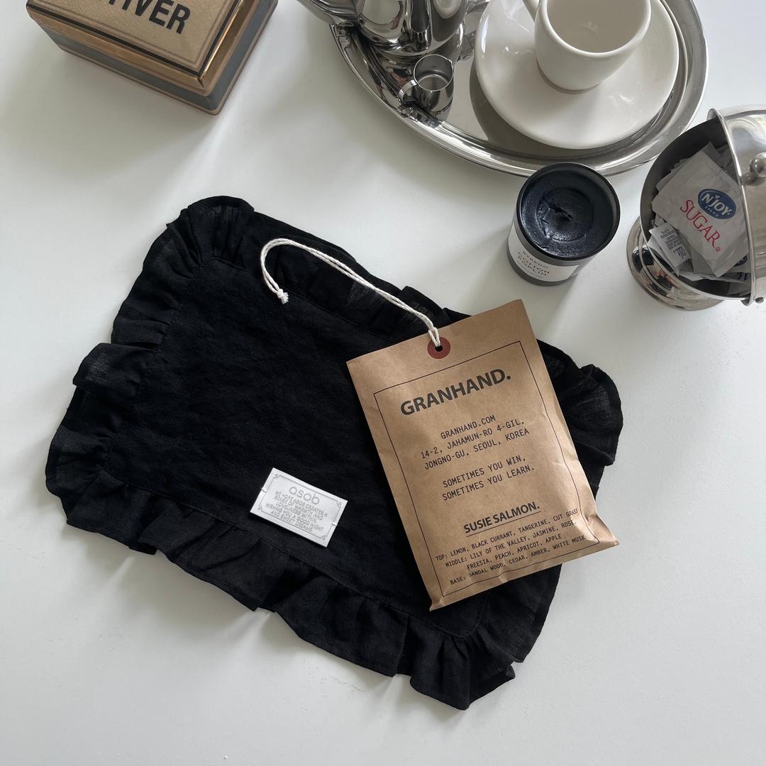 블랙린넨 러블리프릴 테이블매트