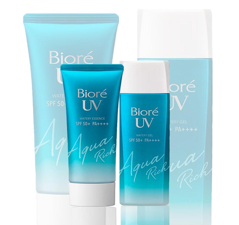 비오레 UV 선크림 아쿠아리치 워터리 젤/에센스