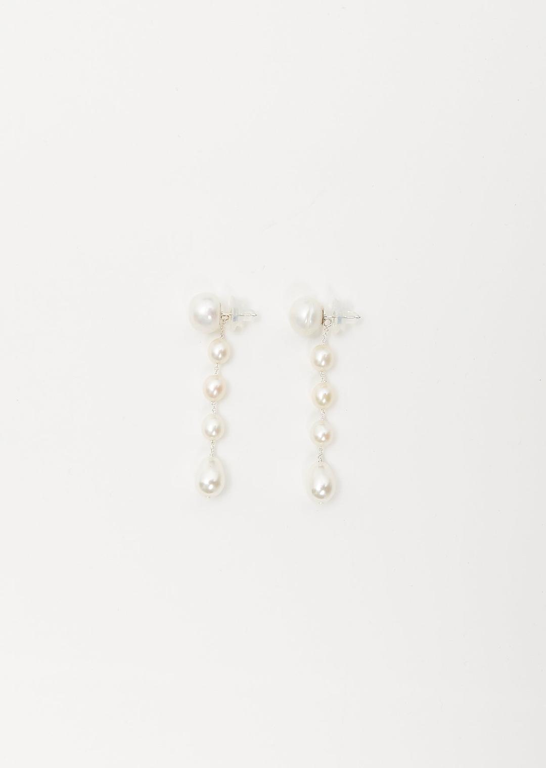 Small Passante Earrings — White Pearl - OS / White Pearl