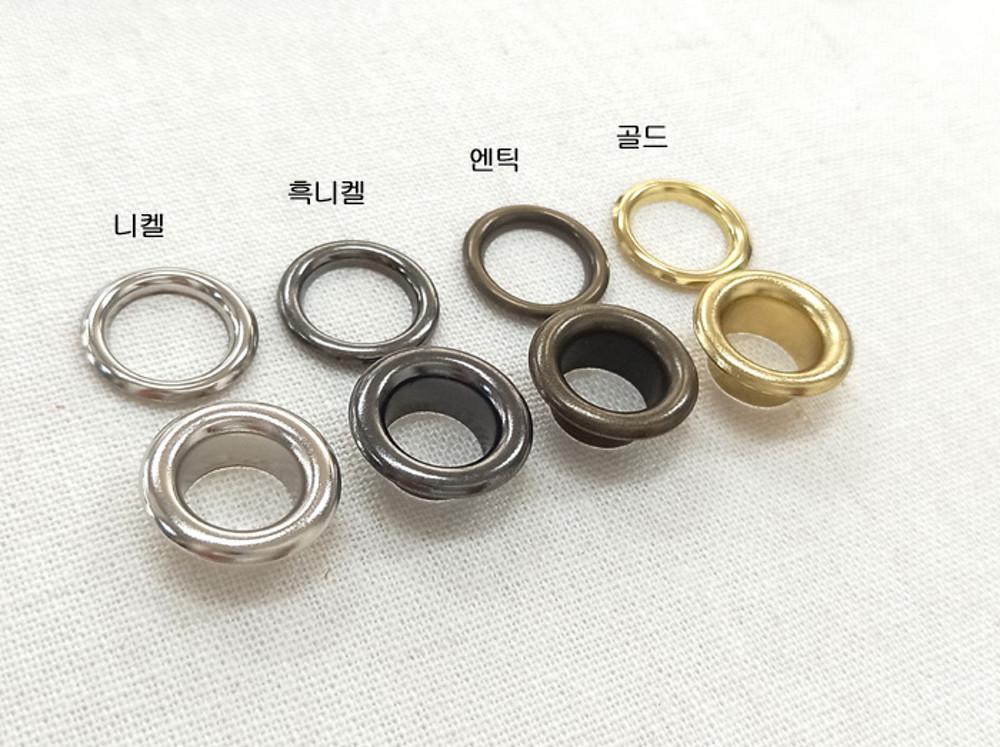 국산아일렛 부속 1, 2, 3, 5, 9호 의류 가방부자재