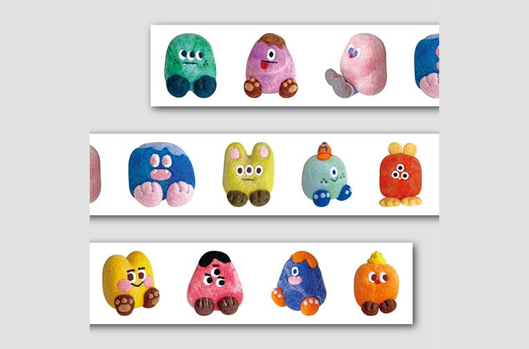 [괴물은 몬스터] 옹기종기 괴물 친구들 마스킹테이프 (4차입고)