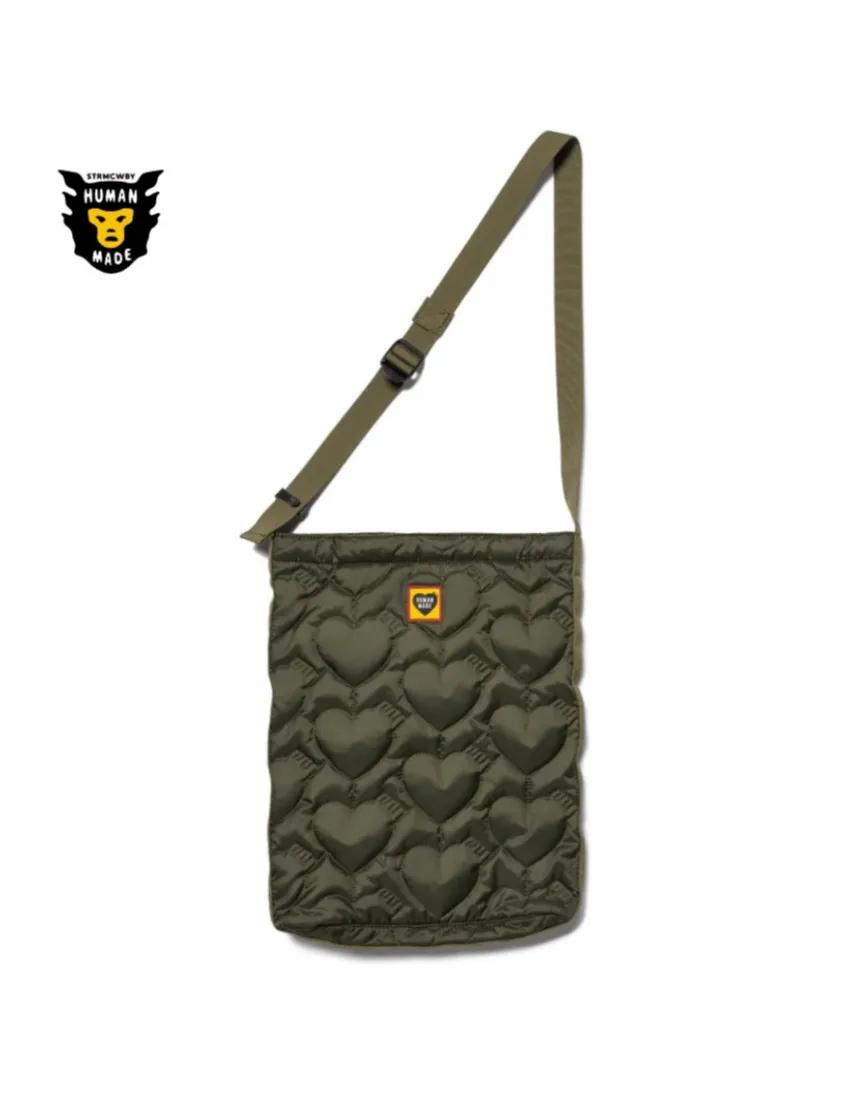 휴먼메이드 Heart Quilting Shoulder Bag 하트 퀼팅 숄더백 159444 남여공용 Olive Drab 올리브 드랍 | 상품 상세 | 크로켓