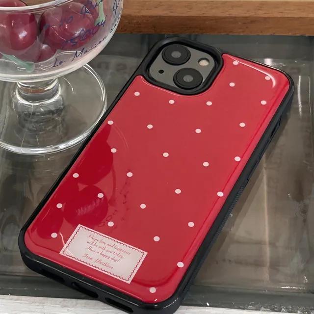 에폭시 범퍼 폰케이스 - mini stitch(red)