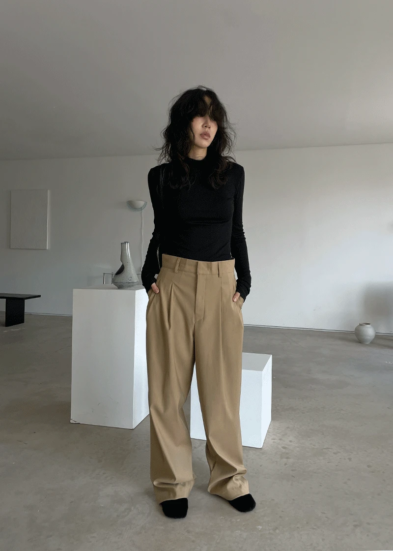 [unisex] aura wide trouser pants (3c)