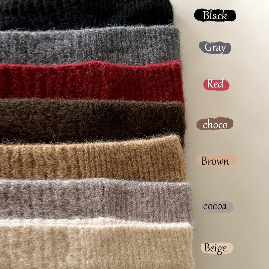 블루씨티 [데일리템] 에넬 와이드 니트 헤어밴드 반다나 7color