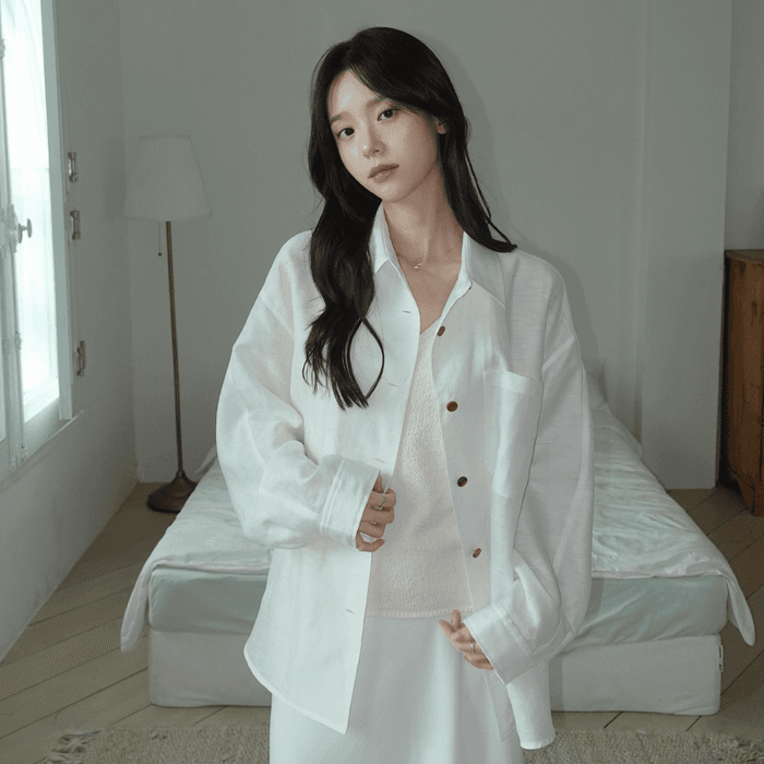 [2nd]_Bonette linen boxfit shirts