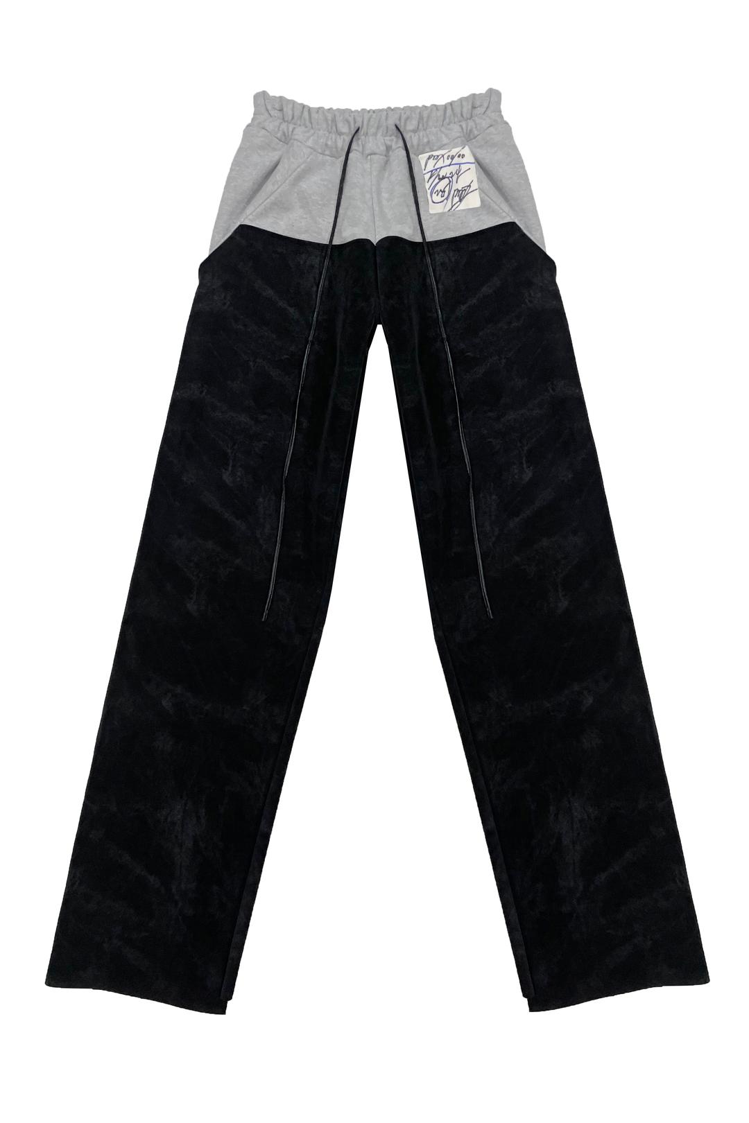 COMBINED LEATHER PANTS