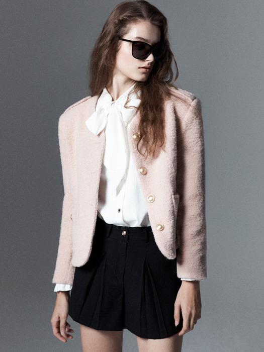 Wool Boucle Tweed Jacket[Pink(WOMAN)]_UTO-FB11