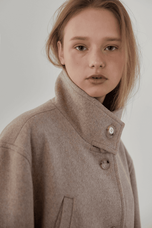 [ 30% off ] Jun wool coat - Dry flower