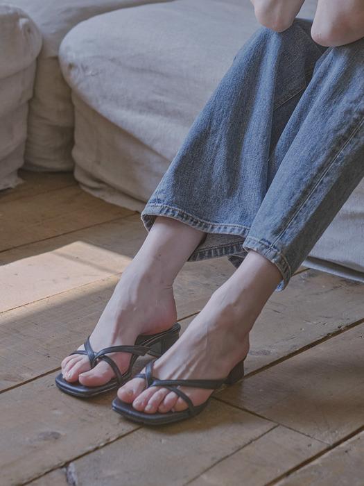 FL3024 플럼 3cm 플립플랍 블랙