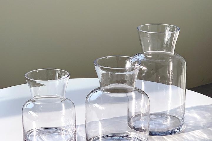 [리퍼]고급 인테리어 오브제 수경식물 대형 유리화병 꽃병 비노 _ 3size