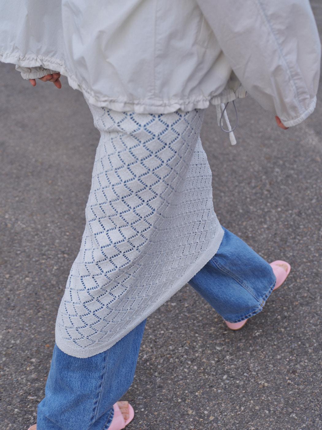 [유튜버PICK]Layered Crochet Knit Skirt