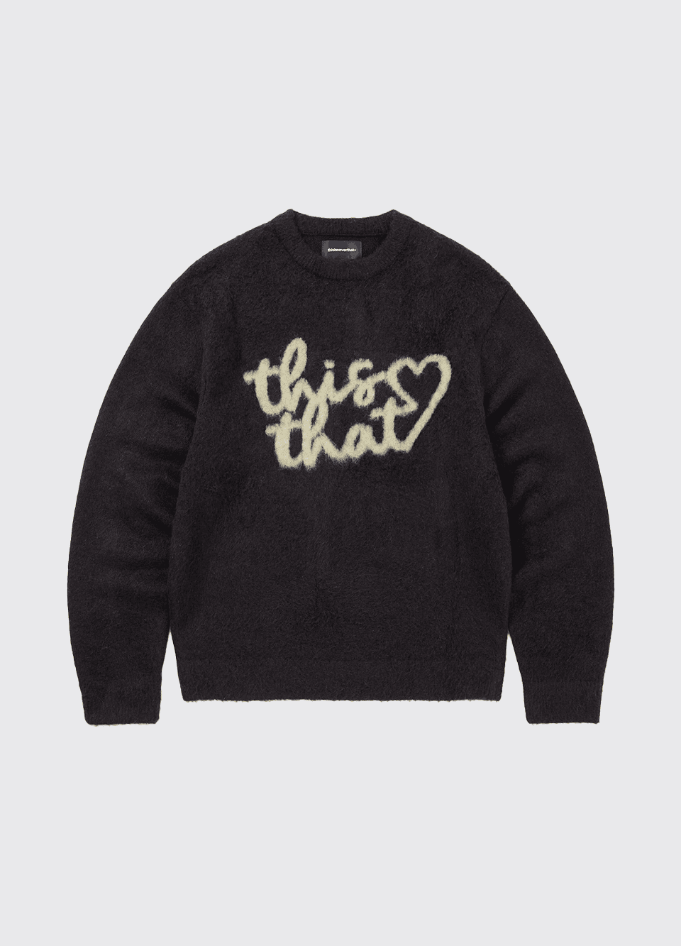 HEART LOGO KNIT SWEATER  DARK NAVY