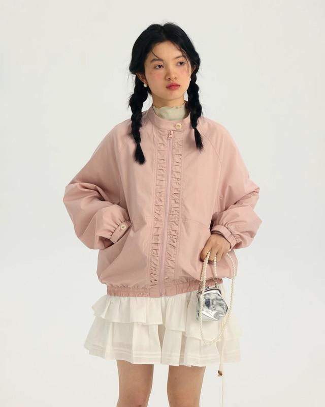 ODDMAKER 프릴라인 블루종 자켓 (3 컬러)