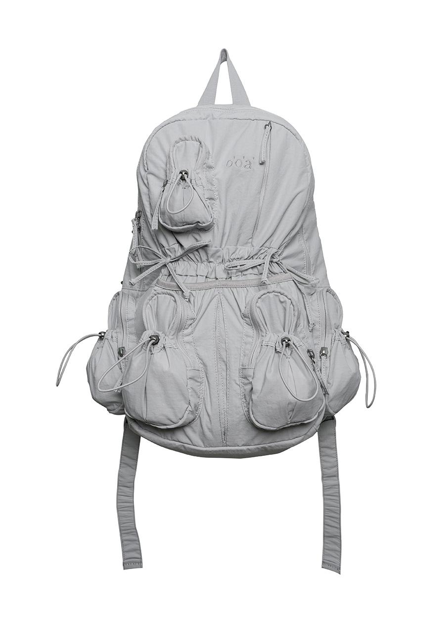 Oo POCKET STRING BACK PACK GREY