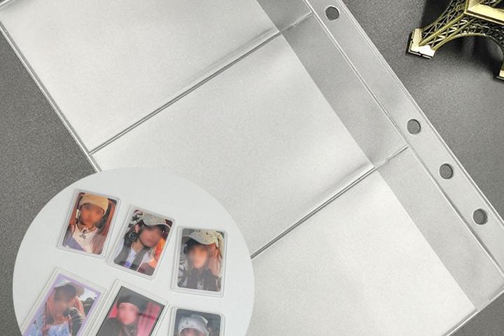 6공 포토카드 바인더 투명 속지 사진 포카 앨범 제작 다이어리 만들기 프레임 홀더 보관함