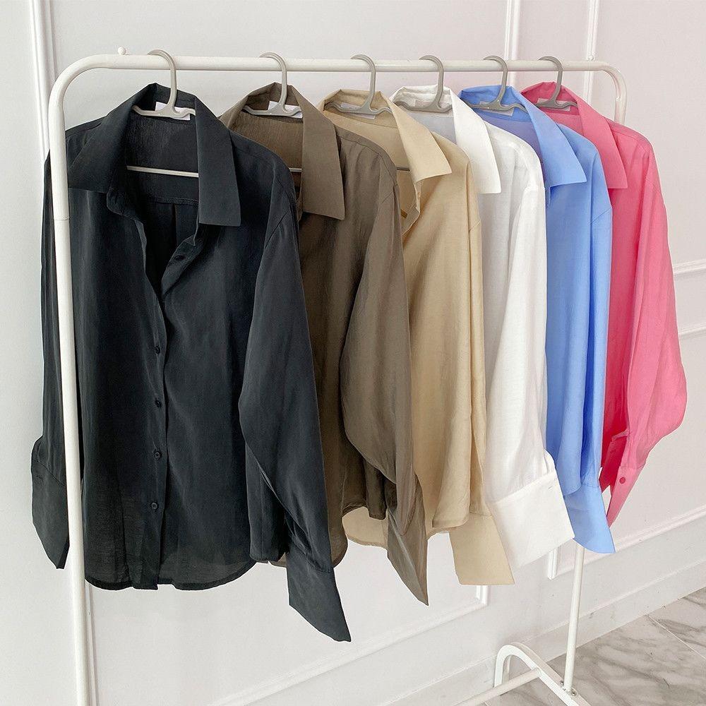 [브리치] 로아시크 / 루즈핏 기본 여성 셔츠 화이트 가을 겨울 블라우스