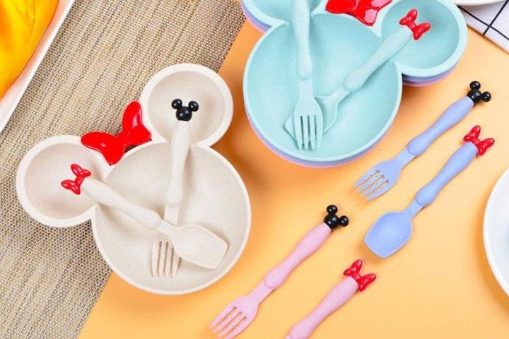 1+1 깜찍동물 캐릭터 식기+수저+포크 3종세트